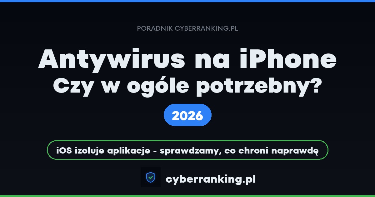 Antywirus na iPhone 2026 - co naprawdę chroni